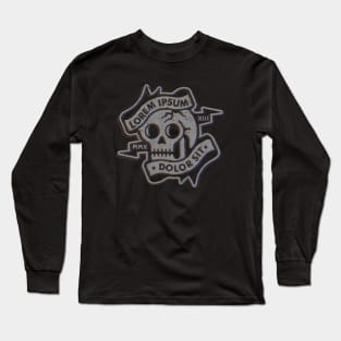 Lorem Ipsum Graphic Design Secret Society Long Sleeve T-Shirt